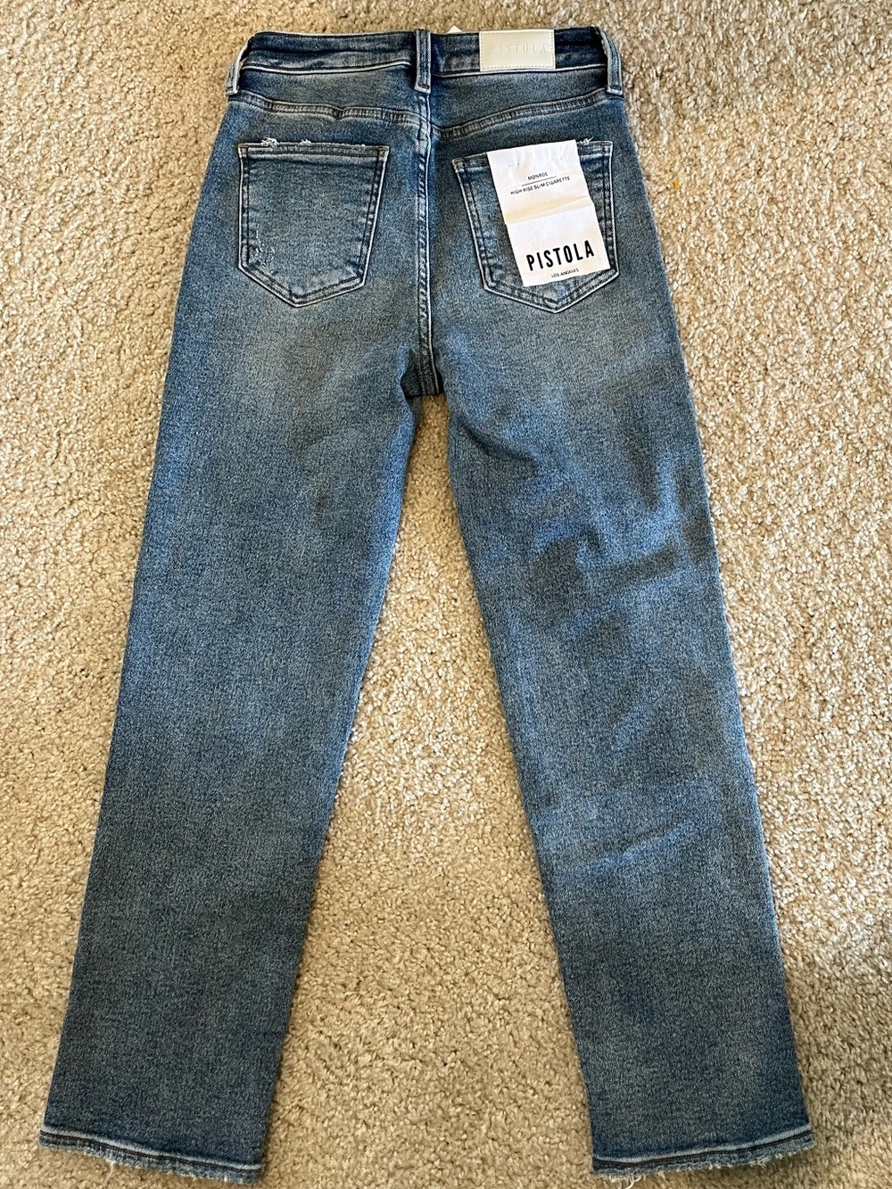 pistola women’s Straight Leg Jeans in Blue Wash NWT